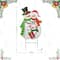 Glitzhome® 2.5ft. Metal Snowman Family Yard Stake